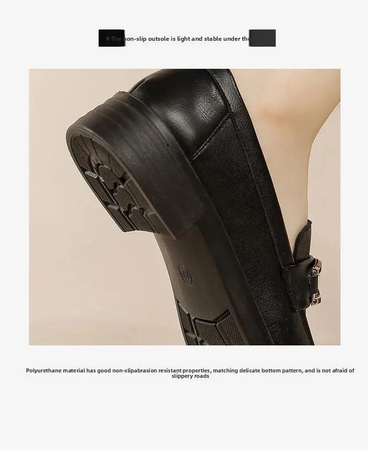 Luxury Platform Loafers with Metal Chain – 2025