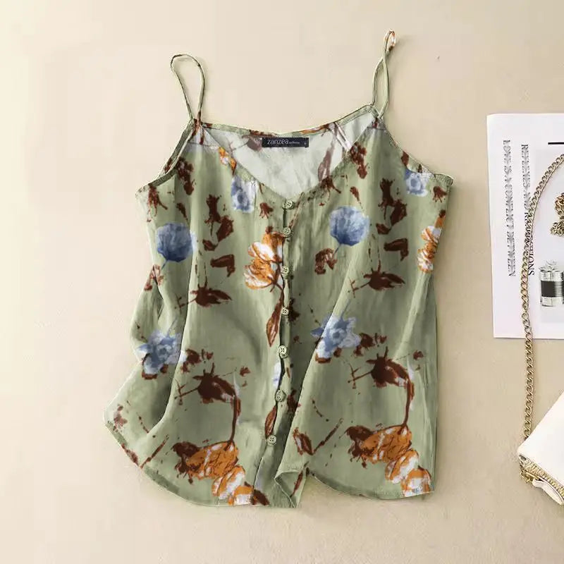 Women Button Loose Camisole