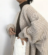 Women Hollow V-Neck Knit Cardigan