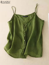 Women Button Loose Camisole