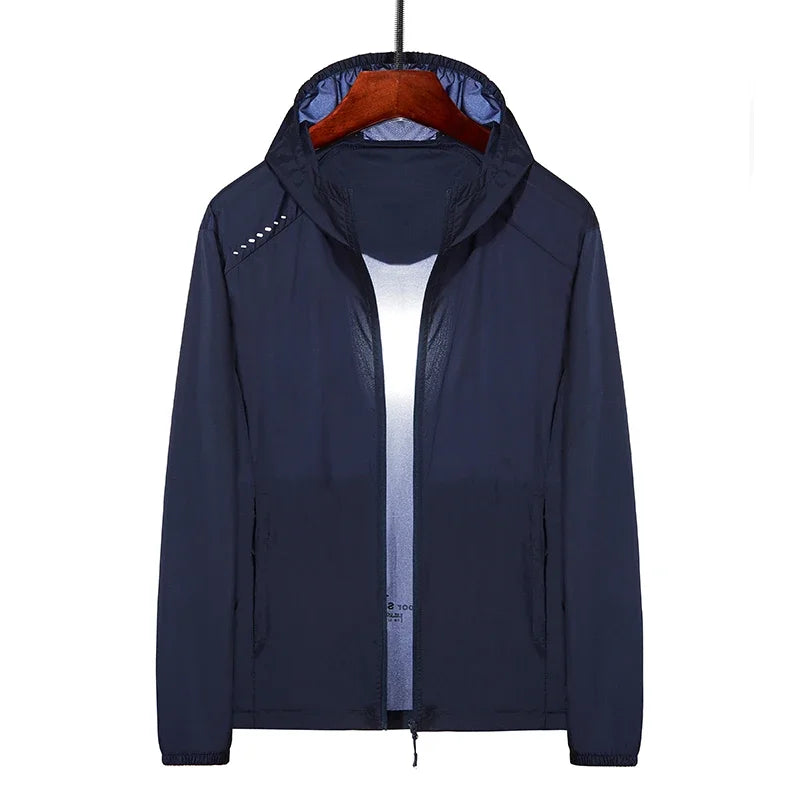 Men's Plus Size Summer Hooded Jacket