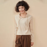 Women's 100% Cashmere Hooded Sweater