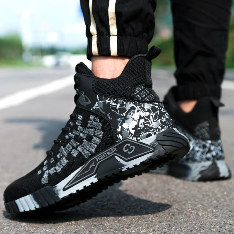 Men High Top Work Safety Boots
