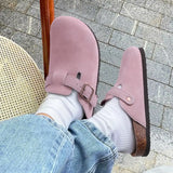 Men Suede Cork Mules