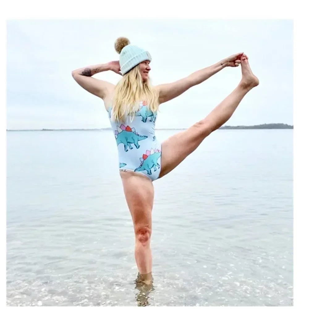 Simple Print Swimsuit