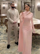 Women Pleated Ribbon Long Dress