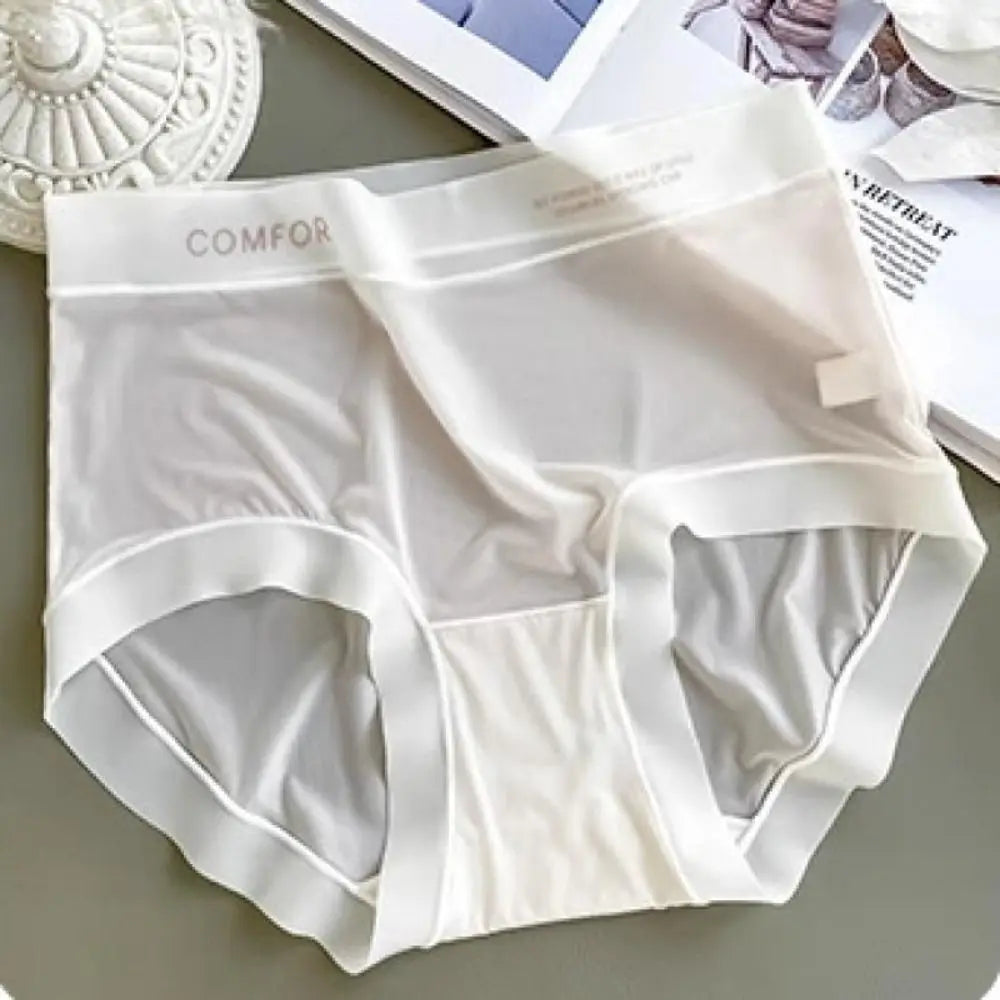 Women Ruffle Ice Silk Panties