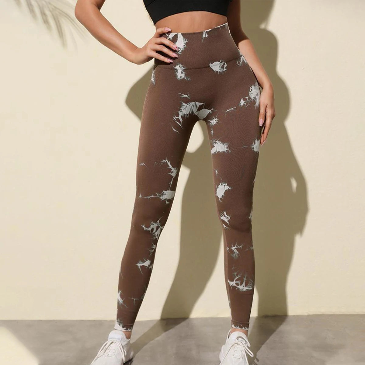 Women Tie Dye High Waist Yoga Leggings