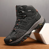 HIKEUP Men High Top Outdoor Hiking Boots