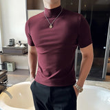Men Korean Slim Fit Turtleneck Tee