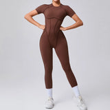 Women Backless Yoga Jumpsuit