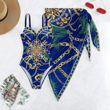 Printed Push-Up Swimsuit