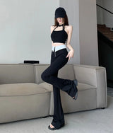 Women Flare Zipper Leggings