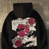 Men’s Rose Print Hoodie