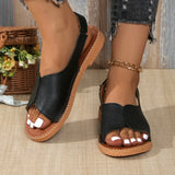 Women Open Toe Flat Sandals Summer Casual