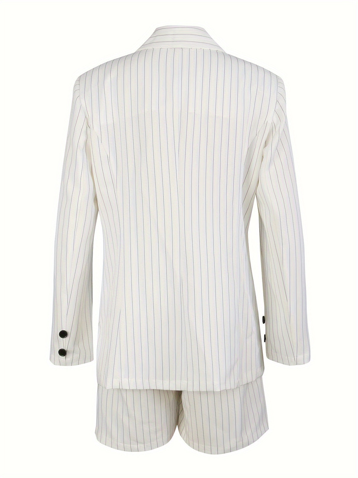 StripeSuit™ – Blazer & Shorts Set (Machine Washable, Elegant & Chic Co-Ord)