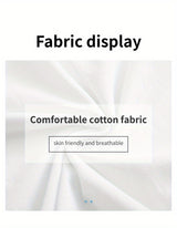 Display of comfortable cotton fabric, emphasizing its skin-friendly and breathable qualities for casual wear.