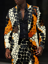 ScaleEdge™ – Snake Pattern Slim Blazer (Slight Stretch, Party Ready Jacket)