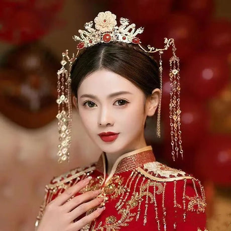 Chinese Bridal Crown Wedding Headdress | by Anwer Fancy | Worldwide Shipping