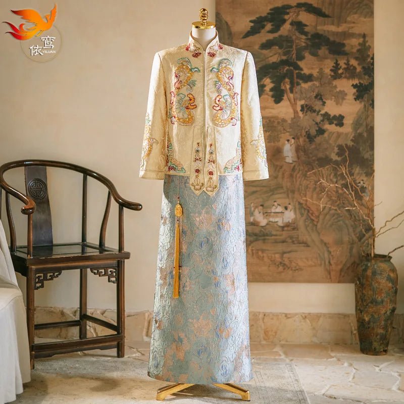 Chinese Groom Dragon Wedding Robe | by Anwer Fancy | Worldwide Shipping