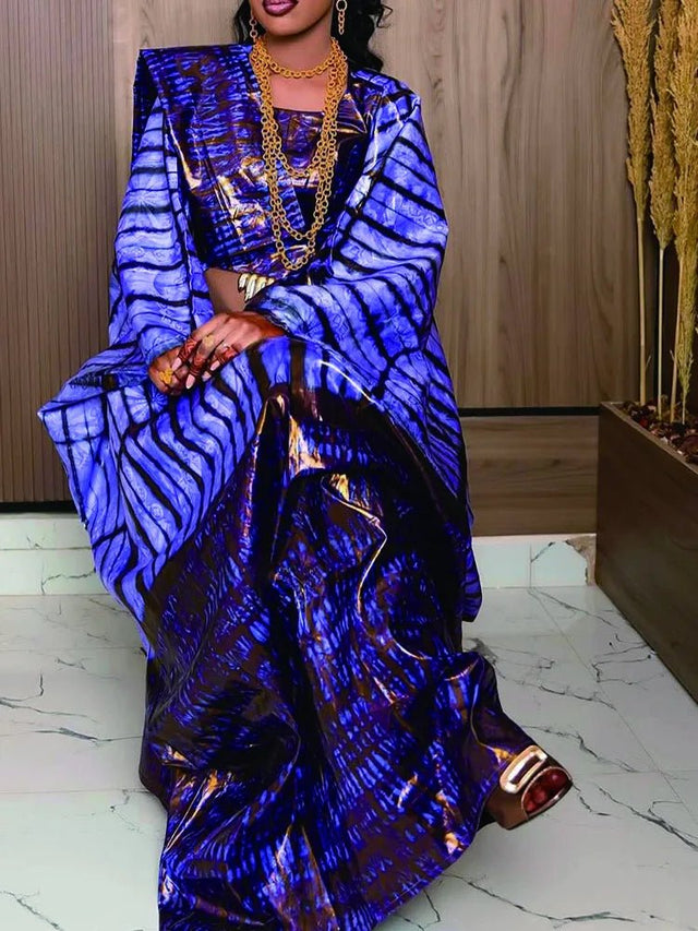 Classic Printed Party Dress | by Anwer Fancy | Worldwide Shipping