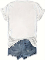 Beach Graphic Tee - 100% Cotton Crew Neck