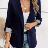 Cuffique™ – Blazer with Striped Cuff (Semi-Formal, Smart Versatility, Polyester Blend)
