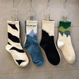 Fashion Socks 4 Pairs | by Anwer Fancy | Worldwide Shipping