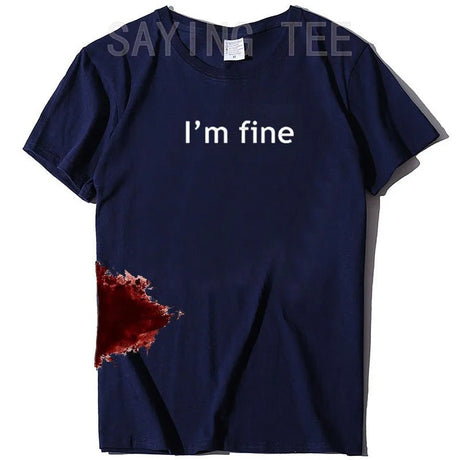“I’m Fine” Funny Graphic T-Shirt | by Anwer Fancy | Worldwide Shipping