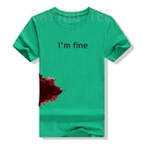 “I’m Fine” Funny Graphic T-Shirt | by Anwer Fancy | Worldwide Shipping