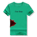“I’m Fine” Funny Graphic T-Shirt | by Anwer Fancy | Worldwide Shipping