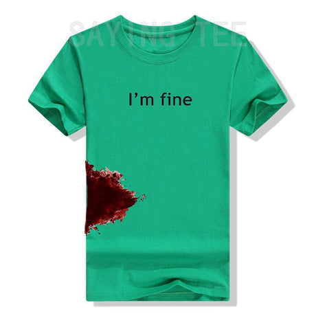 “I’m Fine” Funny Graphic T-Shirt | by Anwer Fancy | Worldwide Shipping