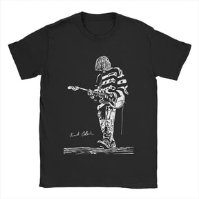 Kurt Cobain Guitar Printed T-Shirt Unisex | by Anwer Fancy | Worldwide Shipping