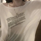 Loose Letter Print T-Shirt Women | by Anwer Fancy | Worldwide Shipping