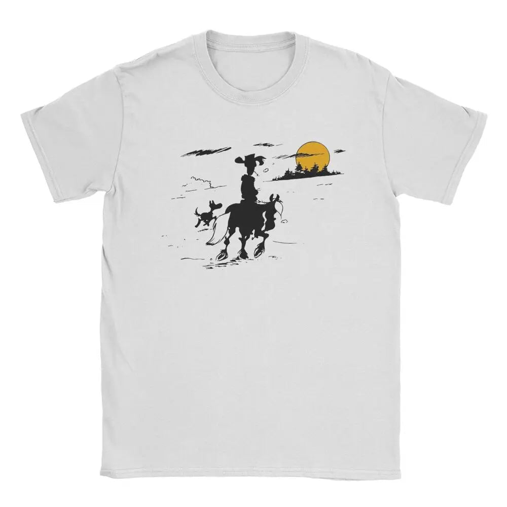 Lucky Luke Cartoon T-Shirt | by Anwer Fancy | Worldwide Shipping