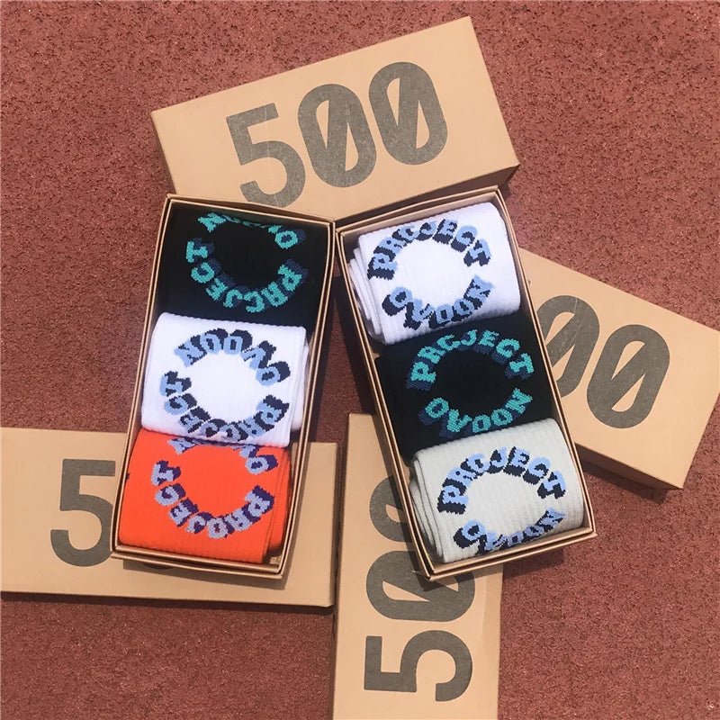 Men 3D Letter Socks 3 Pairs/Box | by Anwer Fancy | Worldwide Shipping