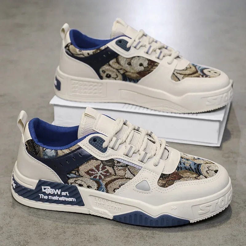 Men Breathable White Skateboard Sneakers | by Anwer Fancy | Worldwide Shipping