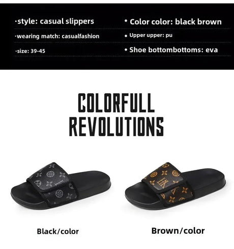 Men Genuine Leather Summer Sandals Slippers | by Anwer Fancy | Worldwide Shipping