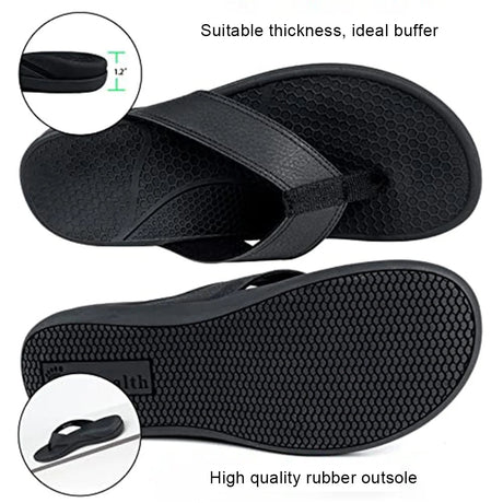 Men Orthotic Flip Flops Arch Support Sandals | by Anwer Fancy | Worldwide Shipping