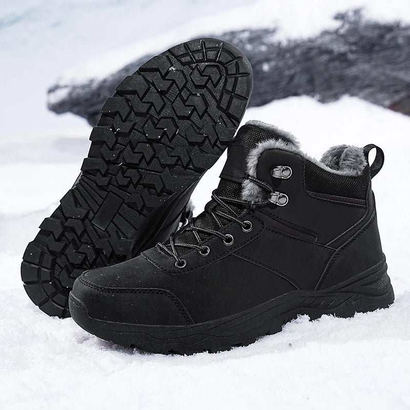 Men’s 2025 Thick Plush Mountain Snow Boots | Men's Snow Boots by Anwer Fancy | Worldwide Shipping