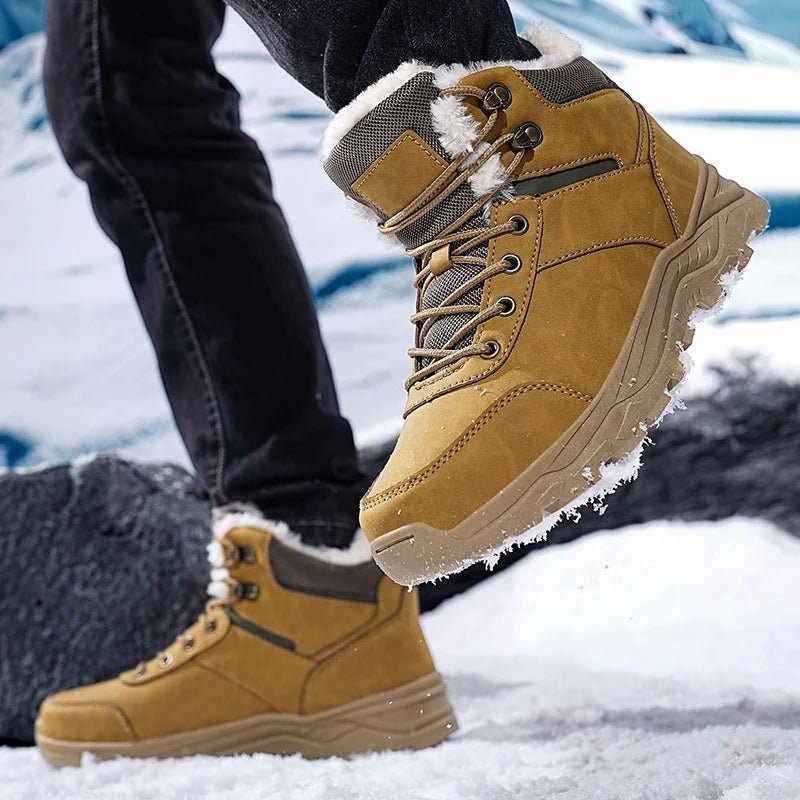 Men’s 2025 Thick Plush Mountain Snow Boots | Men's Snow Boots by Anwer Fancy | Worldwide Shipping
