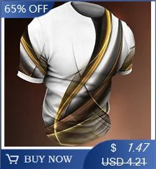 Men’s 3D Stripe Crewneck T-Shirt | by Anwer Fancy | Worldwide Shipping