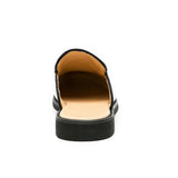 Men’s Black Leather Mules | Men's Mules & Clogs by Anwer Fancy | Worldwide Shipping