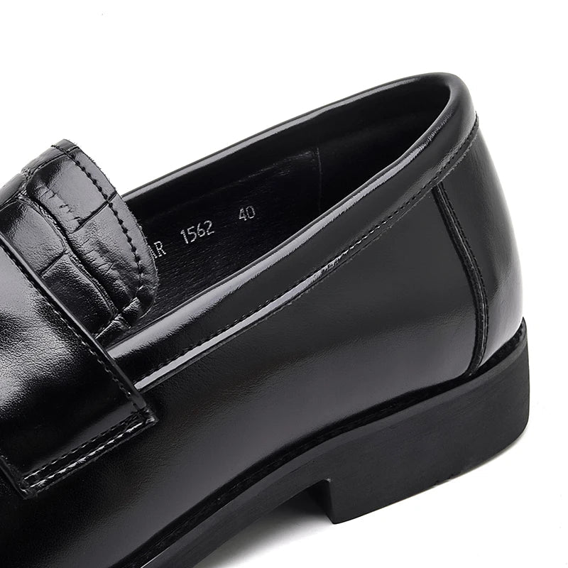 Men’s Black PU Leather Loafers | Men's Loafers & Slip - Ons by Anwer Fancy | Worldwide Shipping