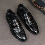 Men’s Black PU Leather Loafers | Men's Loafers & Slip - Ons by Anwer Fancy | Worldwide Shipping