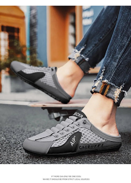 Men’s Breathable Half Slip - On Loafers | by Anwer Fancy | Worldwide Shipping