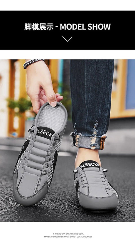 Men’s Breathable Half Slip - On Loafers | by Anwer Fancy | Worldwide Shipping