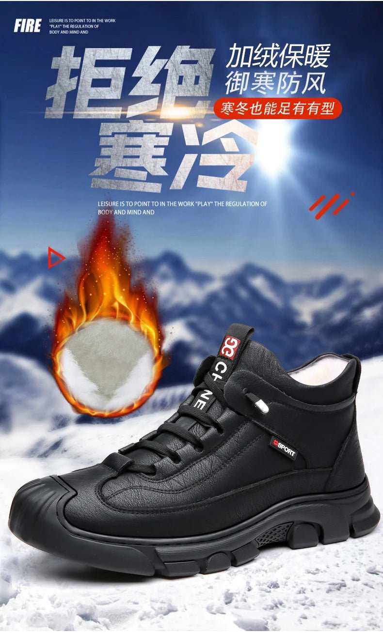 Men’s Christmas Sheepskin Snow Shoes | Men's Snow Boots by Anwer Fancy | Worldwide Shipping