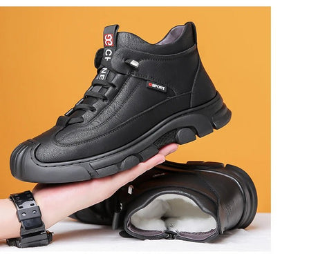 Men’s Christmas Sheepskin Snow Shoes | Men's Snow Boots by Anwer Fancy | Worldwide Shipping