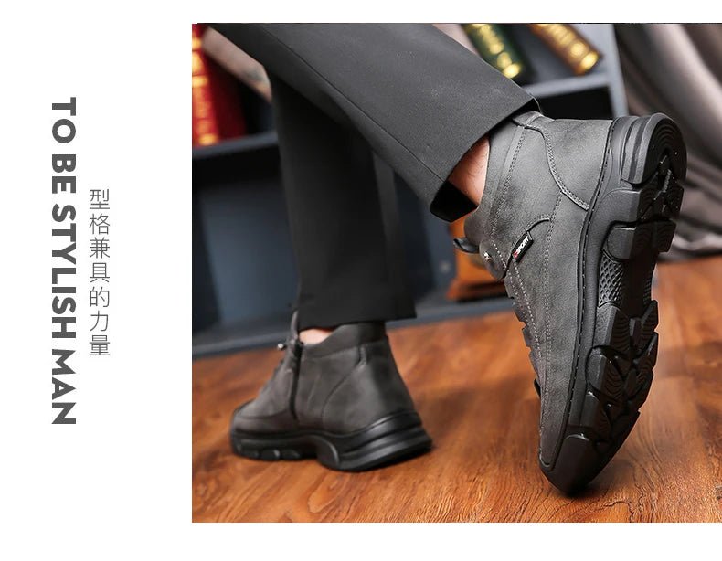 Men’s Christmas Sheepskin Snow Shoes | Men's Snow Boots by Anwer Fancy | Worldwide Shipping